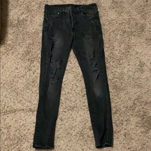 All Black denim H&M jeans